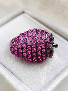 🍓 Vintage Park Lane Berry Sweet Strawberry Ring